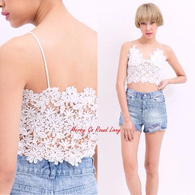 Lace  Lazy  Bra  Top  (  GR  B0072  )